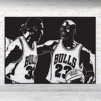 Legends in Steel – Jordan & Pippen